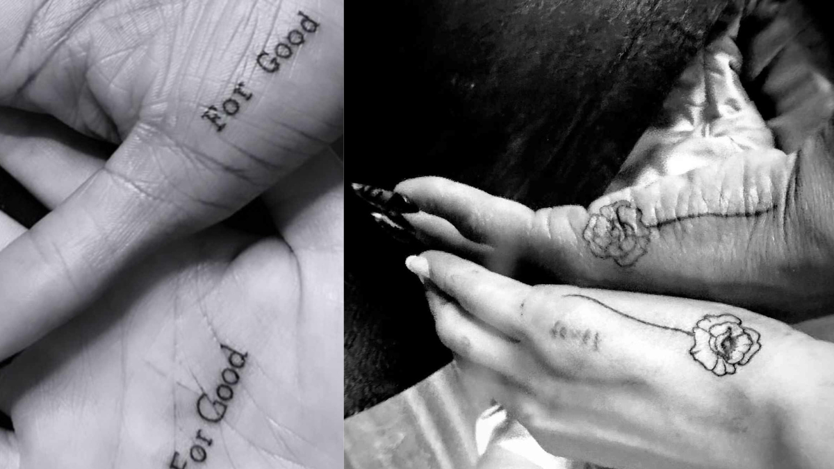 Ariana Grande And Cynthia Erivo's Twinning Wicked Tattoos - HOME