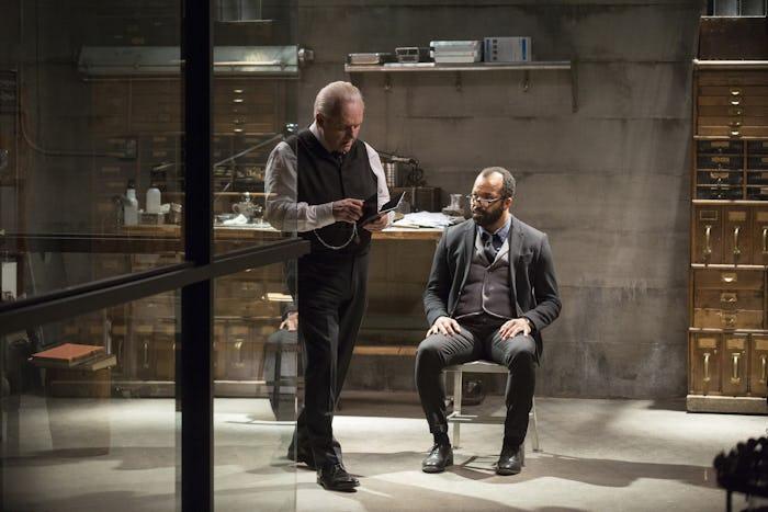 Bernard and Ford in Westworld