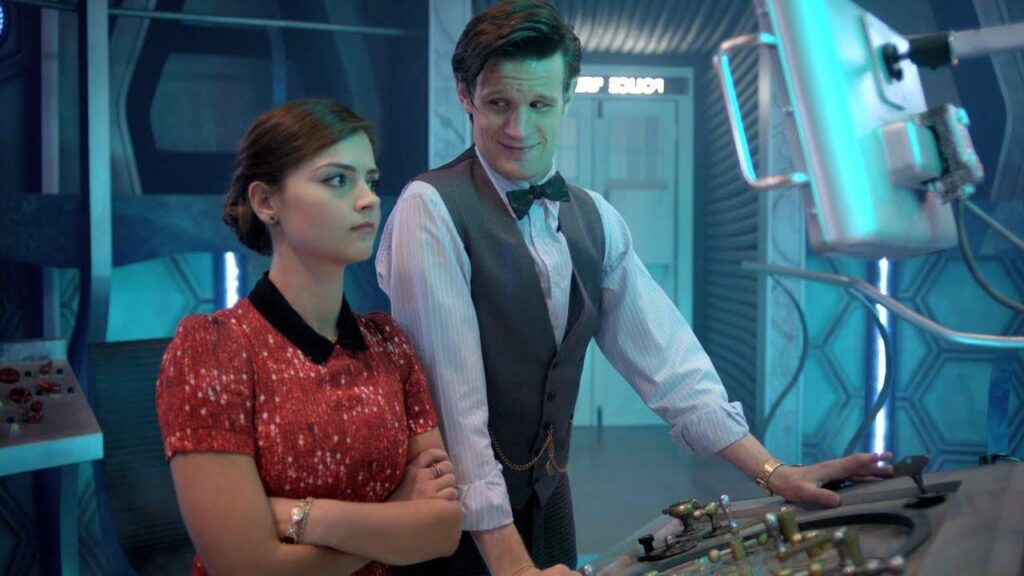 Doctor Who inside Tardis