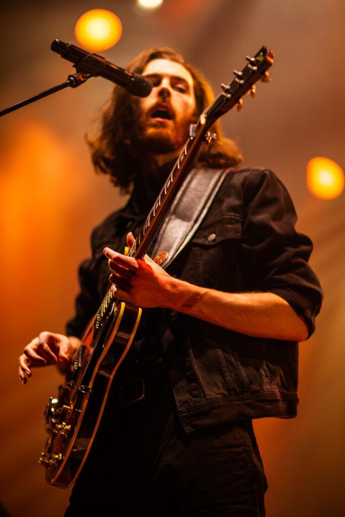 Hozier performing