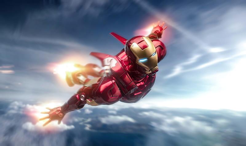 Iron man in flight
