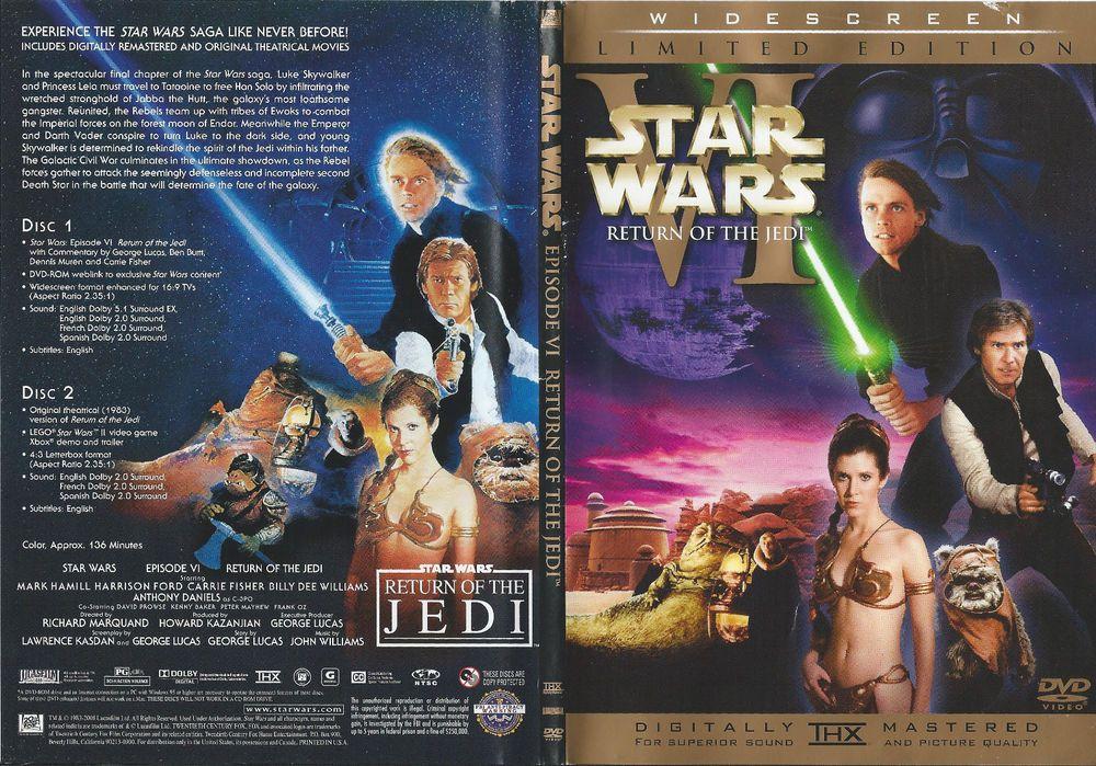 Star Wars--Return of the Jedi--VHS cover art