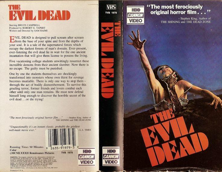 The Evil Dead--VHS cover art