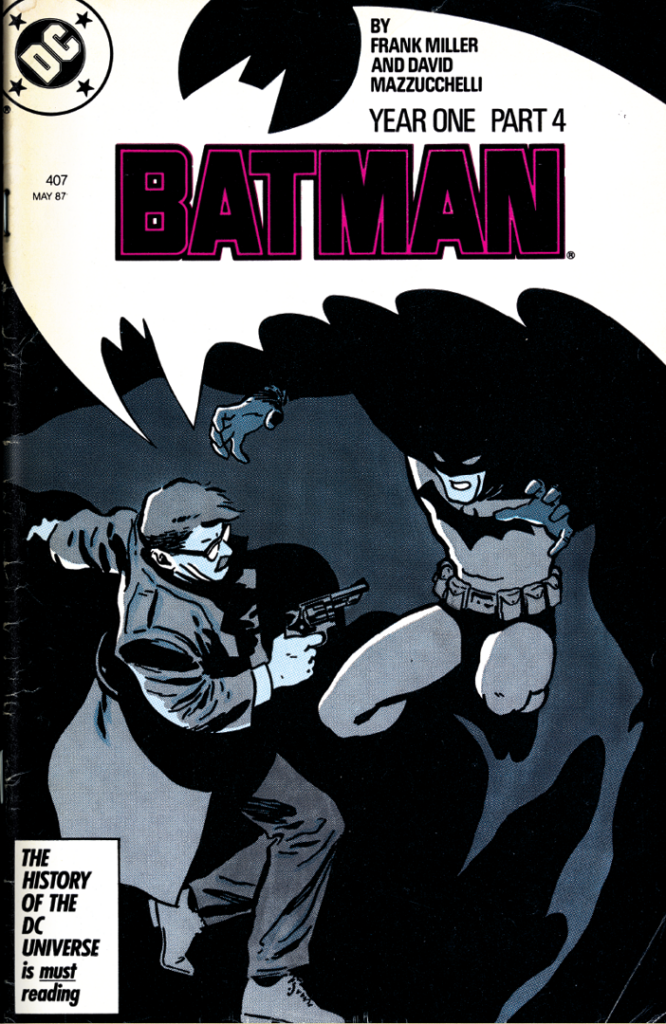 ‘Batman- Year One’ (1987) comic book splash page