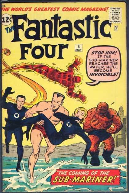 ‘Fantastic Four’ #1 (1961) comic book splash page