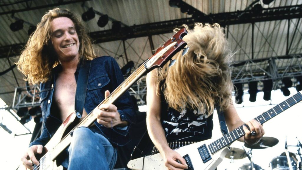 Cliff Burton performing