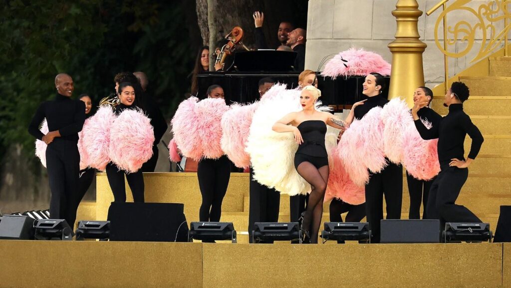 Lady Gaga performed ‘Mon truc en plumes’ at the Paris Olympics opening ceremony