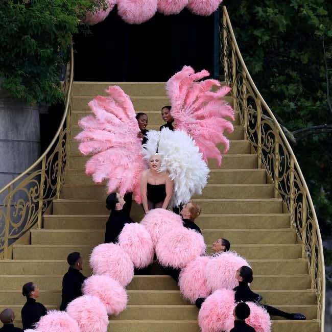 Lady Gaga performed ‘Mon truc en plumes’ at the Paris Olympics opening ceremony