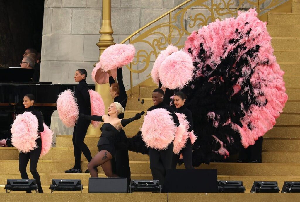 Lady Gaga performed ‘Mon truc en plumes’ at the Paris Olympics opening ceremony