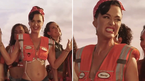 'Woman’s World' by Katy Perry music video scene