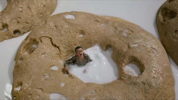 ‘Honey I Shrunk the Kids’ movie scene--kid in cereal bowl