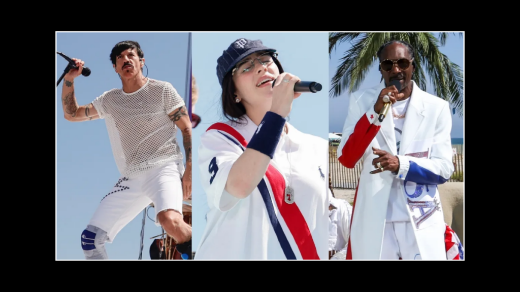 Billie Eilish, Red Hot Chili Peppers, and Snoop Dogg Take the Stage at Olympics Closing Ceremony