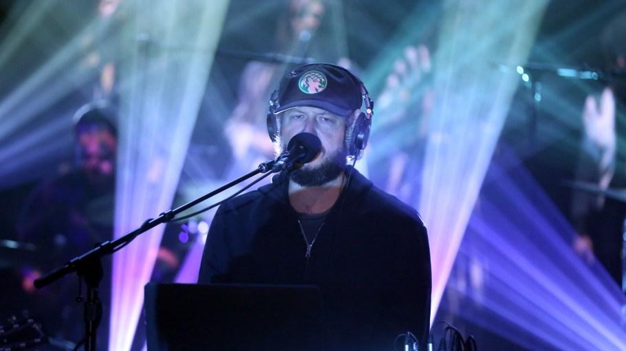 Bon Iver performing