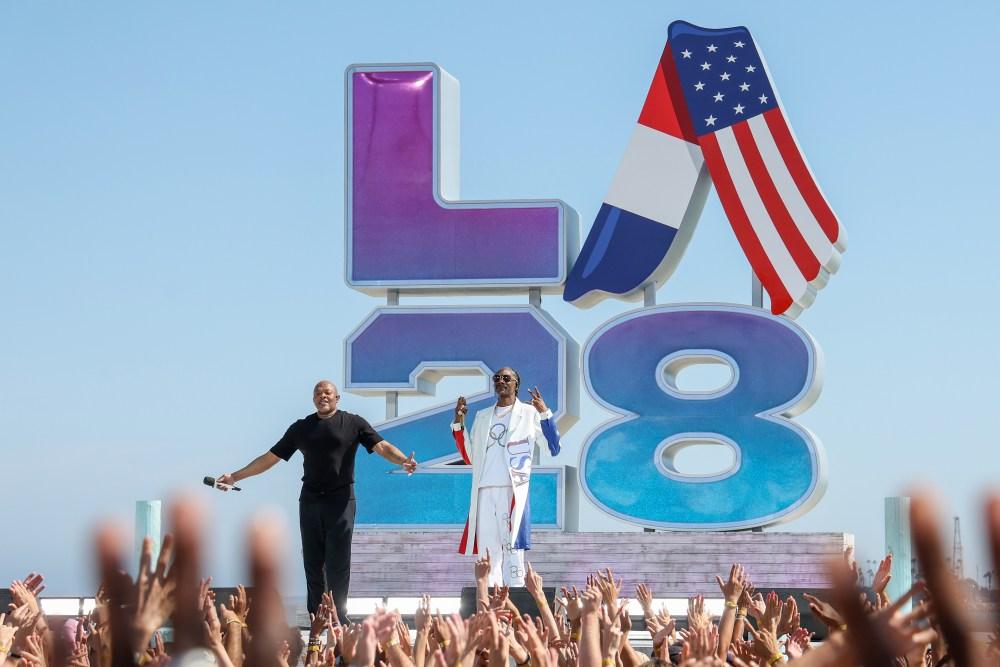 Dr. Dre and Snoop Dogg at the Olympics 2024