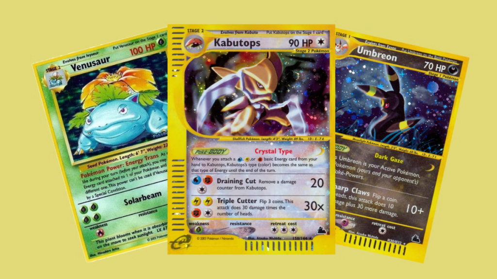 Reverse holographic Pokémon deck