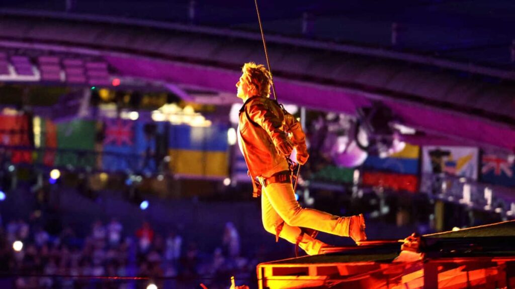 Tom Cruise at Paris Olympics Closing Ceremony