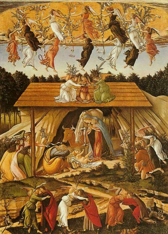 Botticelli’s ‘The Mystical Nativity’ using the Trojan Horse symbolism or metaphor