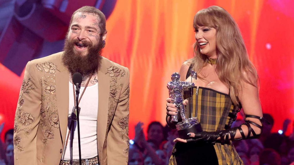 Unveiling the 2024 MTV VMA Winners--Taylor Swift and Post Malone